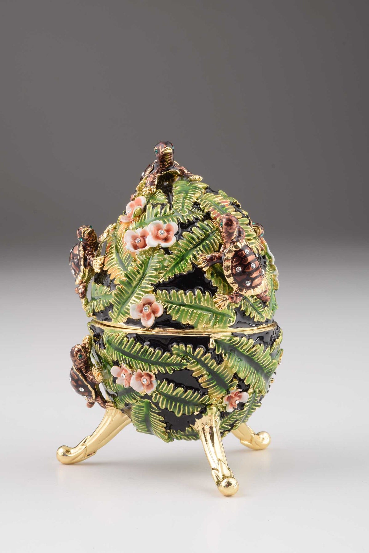 Keren Kopal Green Faberge Egg with Turtles  114.00