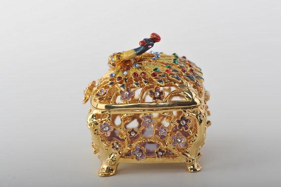 Keren Kopal Peacock Trinket Box  66.50