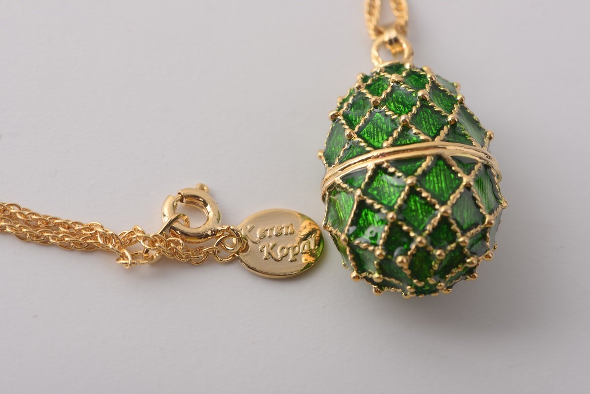 Keren Kopal Dark Green Egg Pendant Necklace Pendant 37.00