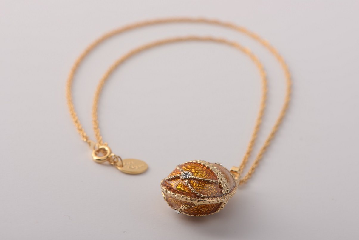 Keren Kopal Mustard Yellow Egg Pendant Necklace Pendant 37.00