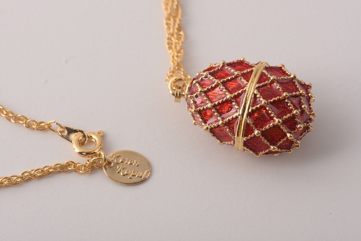 Keren Kopal Red Egg Pendant Necklace  39.00