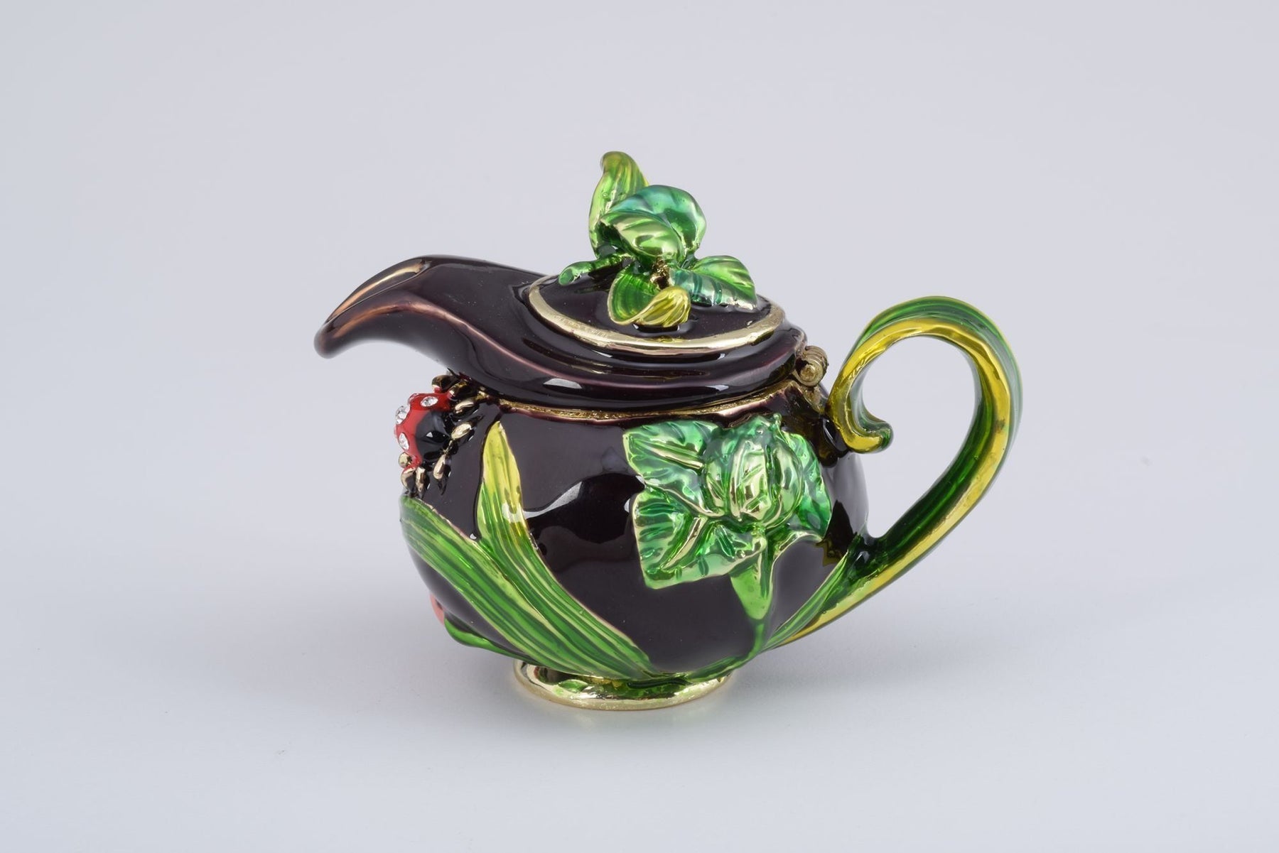 Teapot Decorated with a Ladybug and a Dragonfly  Keren Kopal