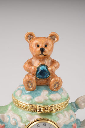 Keren Kopal Teddy Bear Sitting on a Teapot  89.00