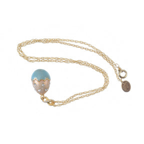 Turquoise Egg Pendant Necklace jewelry Keren Kopal